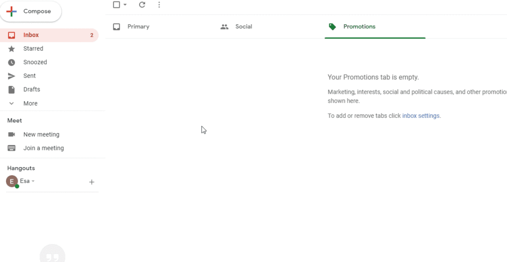 Verwenden der erstellten Vorlage in Google Mail